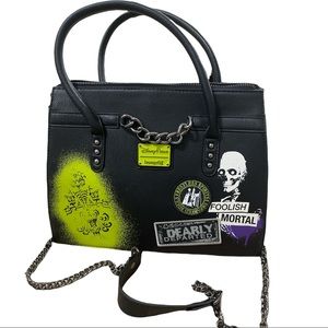 DISNEY LOUNGEFLY HAUNTED MANSION CROSSBODY BAG PURSE